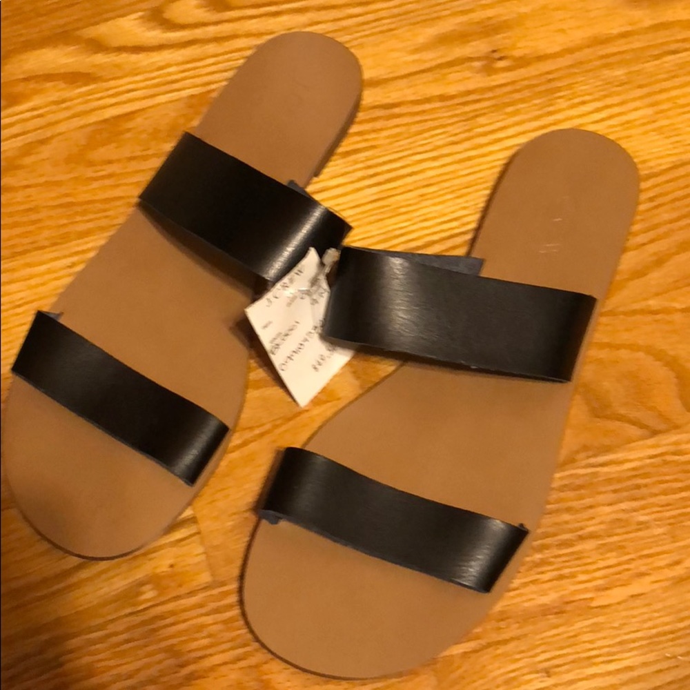 Never worn J crew slider sandals